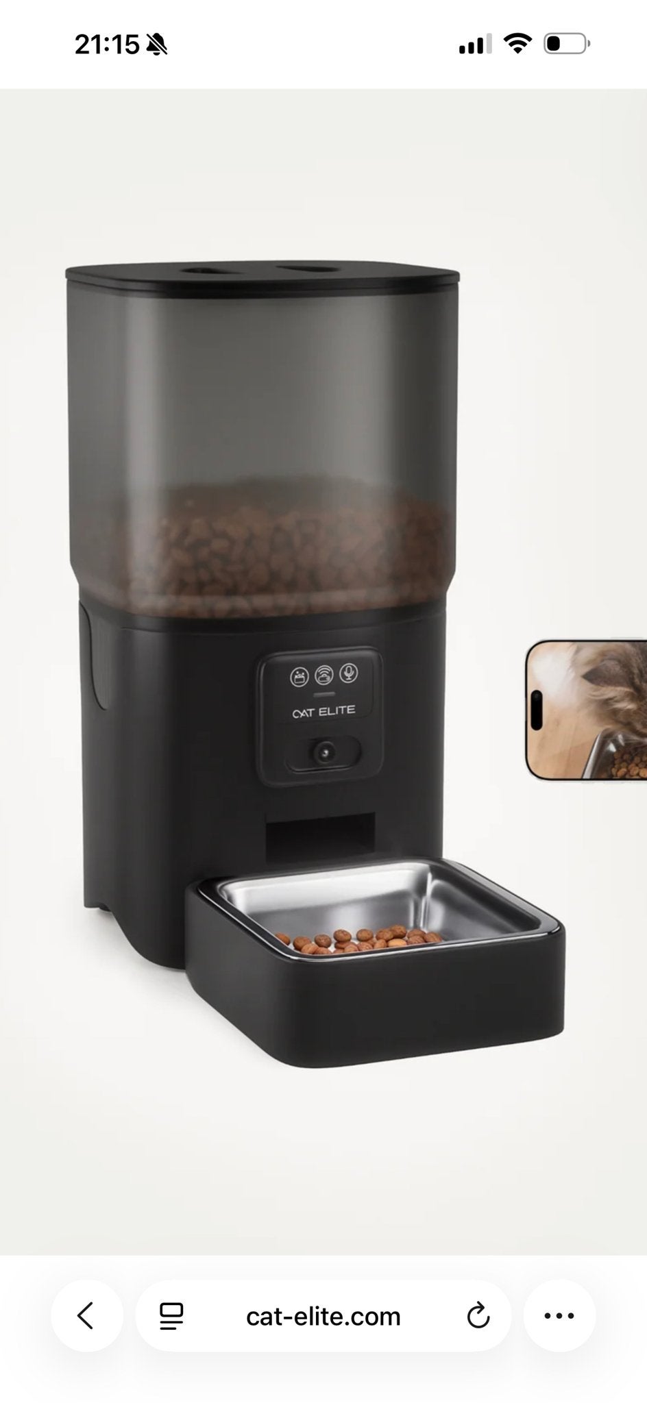 Automatische voerbak cat elite, Ophalen, Nieuw