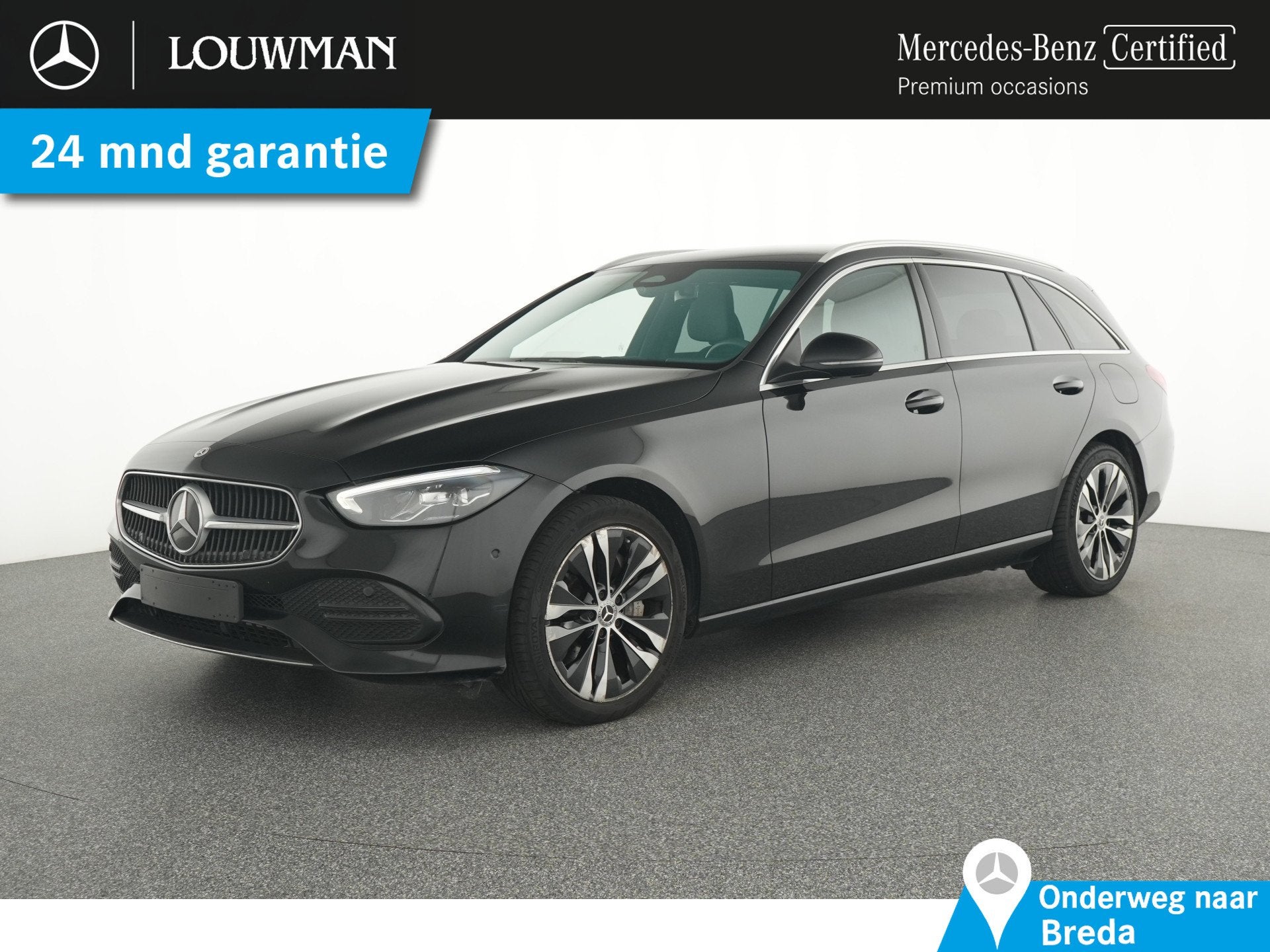 Mercedes-Benz C-Klasse Estate 300 e Plug-In Hybride Trekhaak, Auto's, Automaat, 12 maanden, Achterwielaandrijving, Zwart