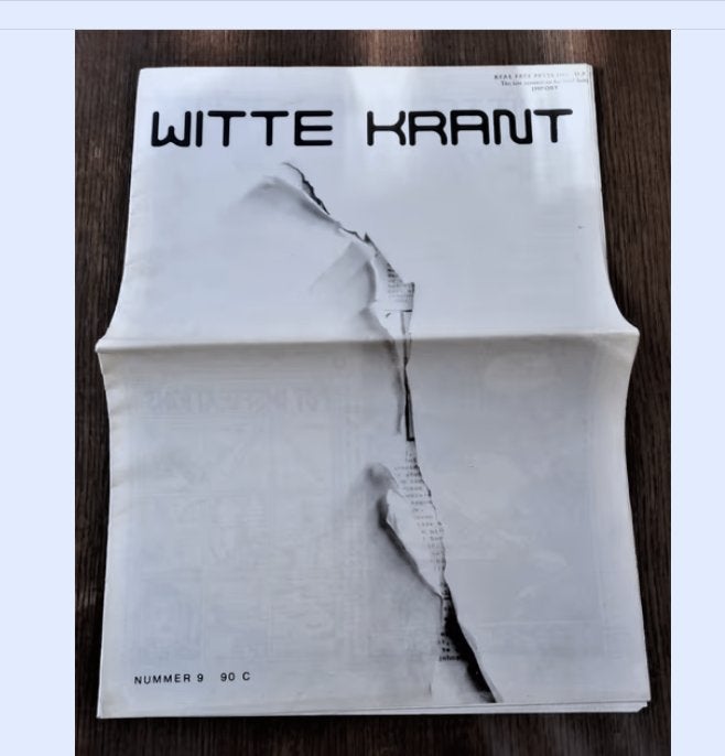 Zeldzaam: Witte Krant nr. 9 (1968) - Laatste Nummer - Provo, Boeken, Tijdschriften en Kranten, Ophalen of Verzenden, Gelezen, Krant