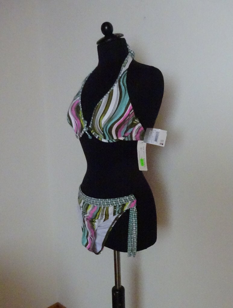 NIEUW Maat 44 Bikini Van het Merk: Nickey Nobel. Het kaartje, Kleding | Dames, Badmode en Zwemkleding, Meerkleurig, Nieuw, Ophalen of Verzenden