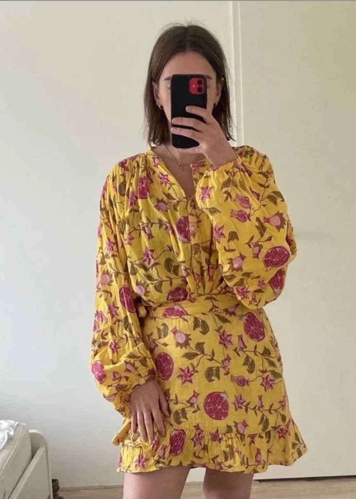 Gele blouse Anna + Nina maat S, Geel, Anna + Nina, Ophalen of Verzenden, Maat 36 (S)