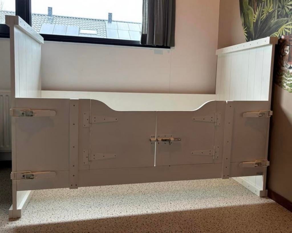 -Holland- peuter/kleuterbed, met deurtjes incl. lattenbodem, Kinderen en Baby's, Kinderkamer | Bedden, Ophalen, Gebruikt, 70 tot 85 cm