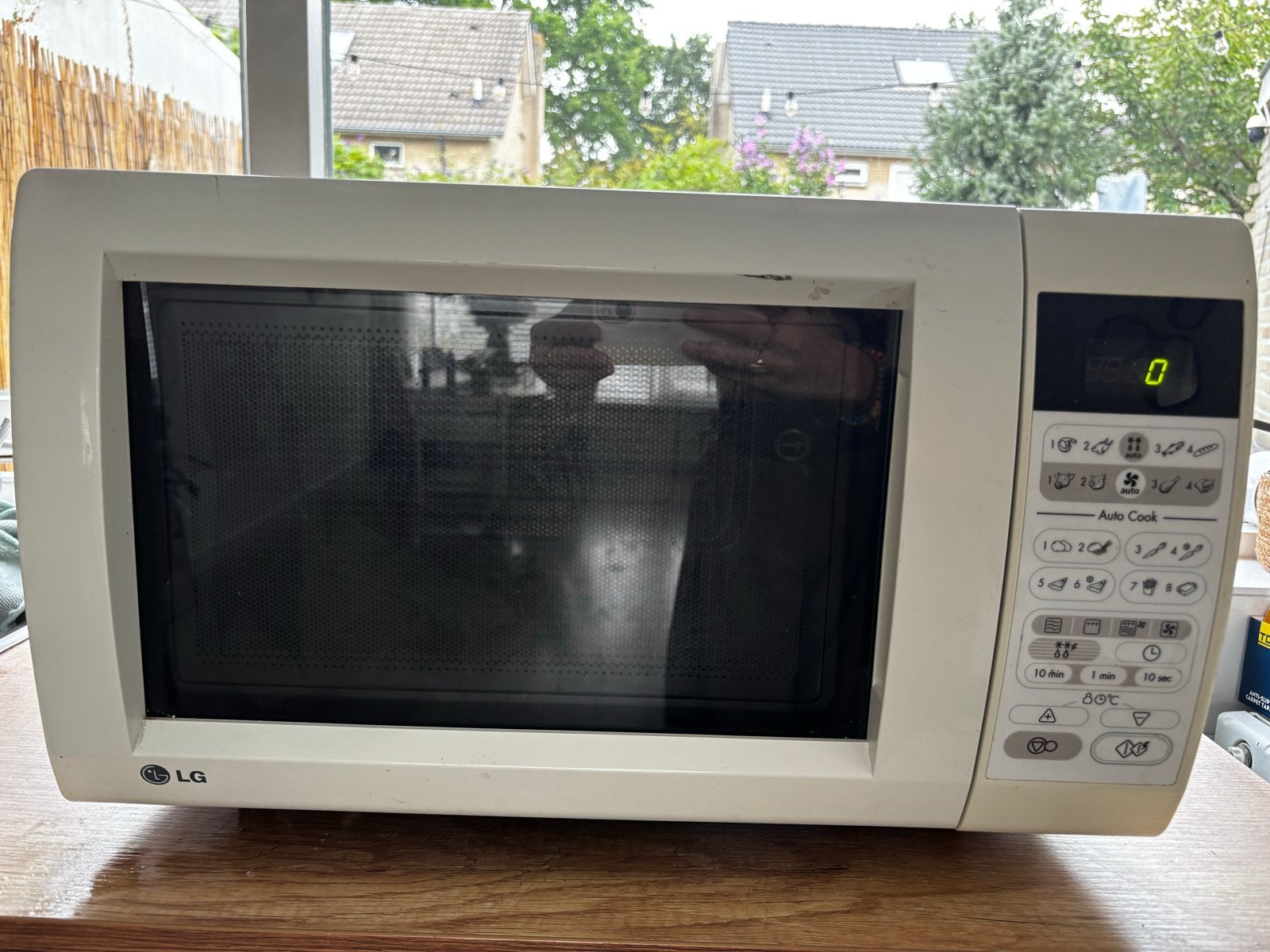 LG Combimagnetron MC-7644A/01 - Wit, Gebruikt, Ophalen, Combimagnetron, Gebruikt, Grill