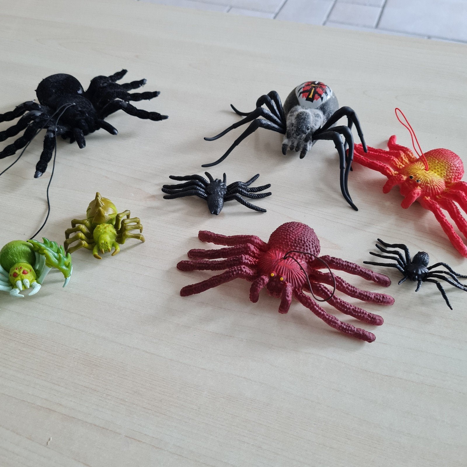 Spinnen decoratie of speelgoed, Hobby en Vrije tijd, Gebruikt, Overige thema's, Meerkleurig, Ophalen of Verzenden