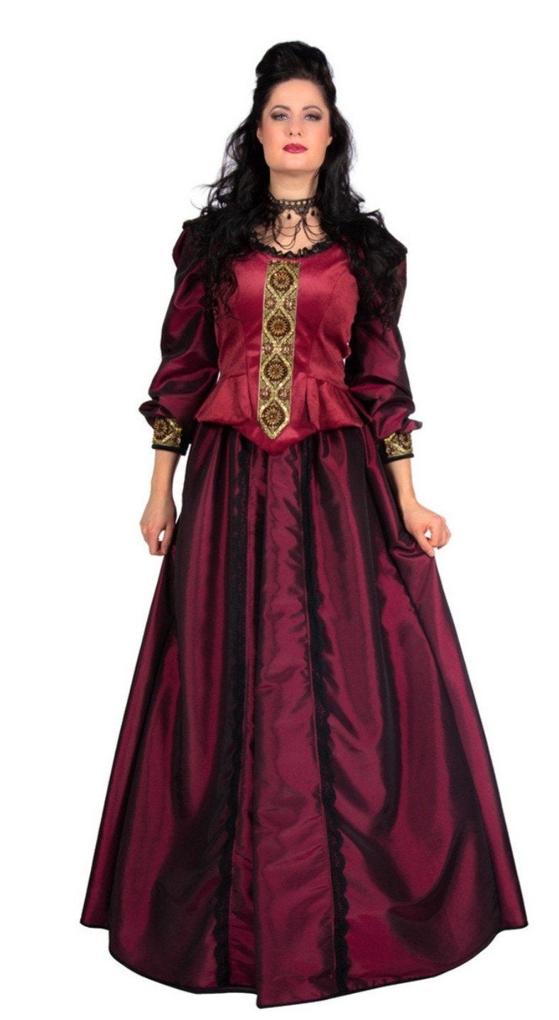 jonkvrouw jurk., Kleding | Dames, Carnavalskleding en Feestkleding, Ophalen of Verzenden, Zo goed als nieuw, Maat 46/48 (XL) of groter