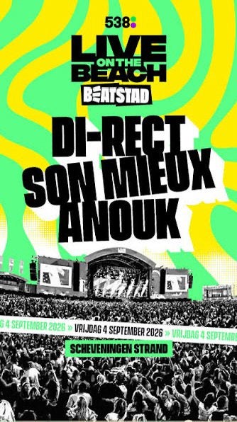 7 tickets Live on the Beach / 4 september, Twee personen