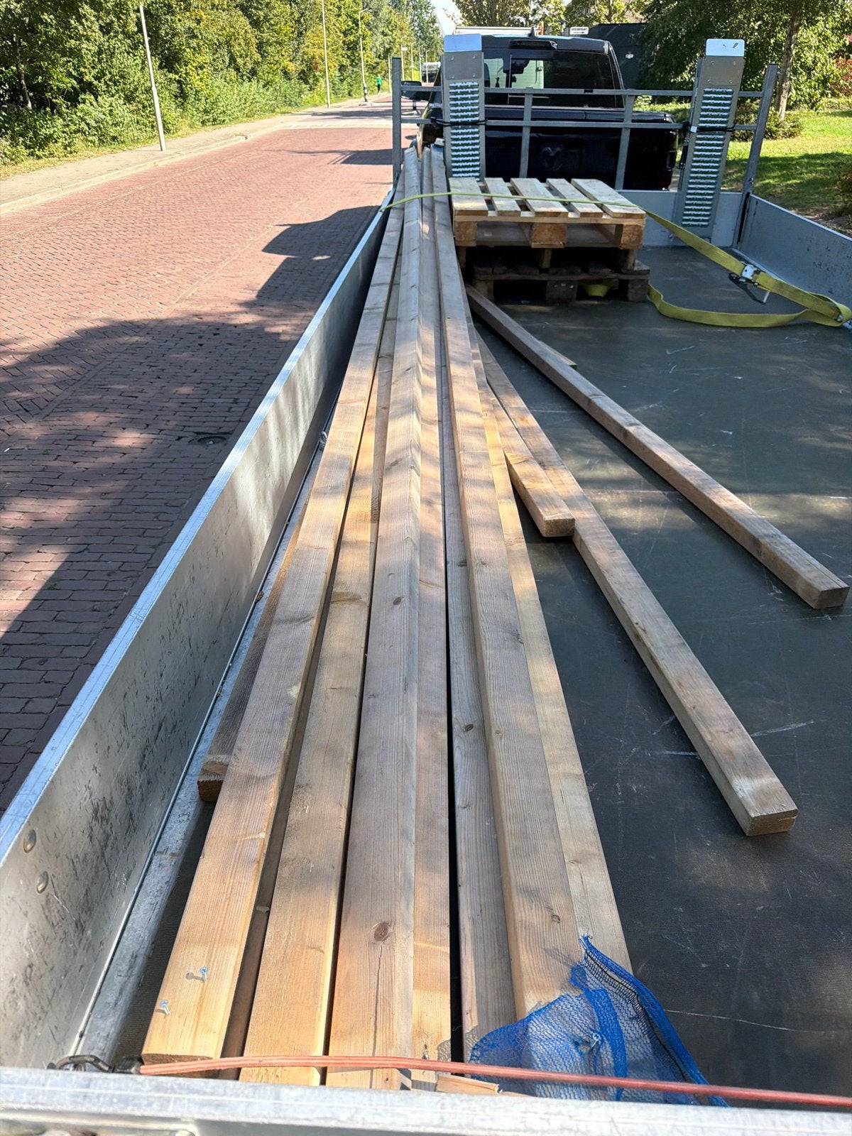 10x Balken 2x3 ruim 5 meter lang, Ophalen, Gebruikt, Balk, Vuren