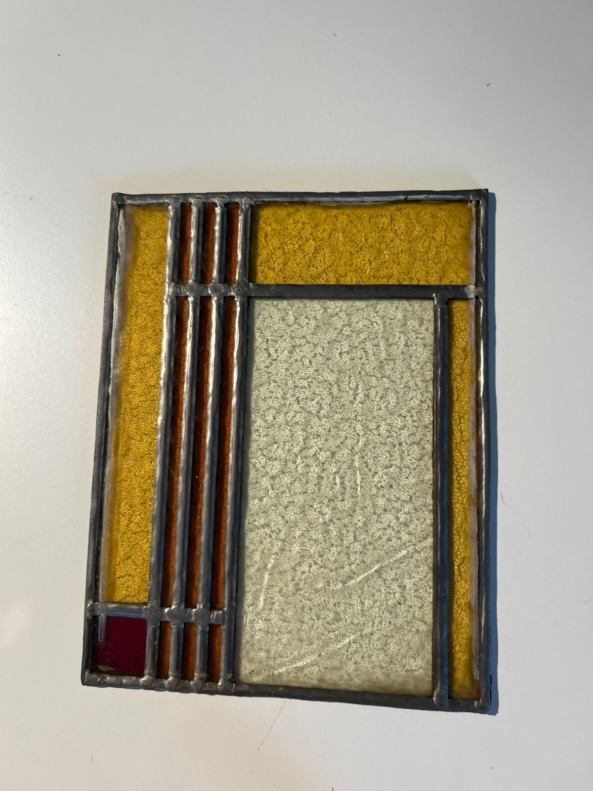 16 identieke glas in lood panelen, Ophalen, Gevelraam of Ruit, Gebruikt, Minder dan 80 cm