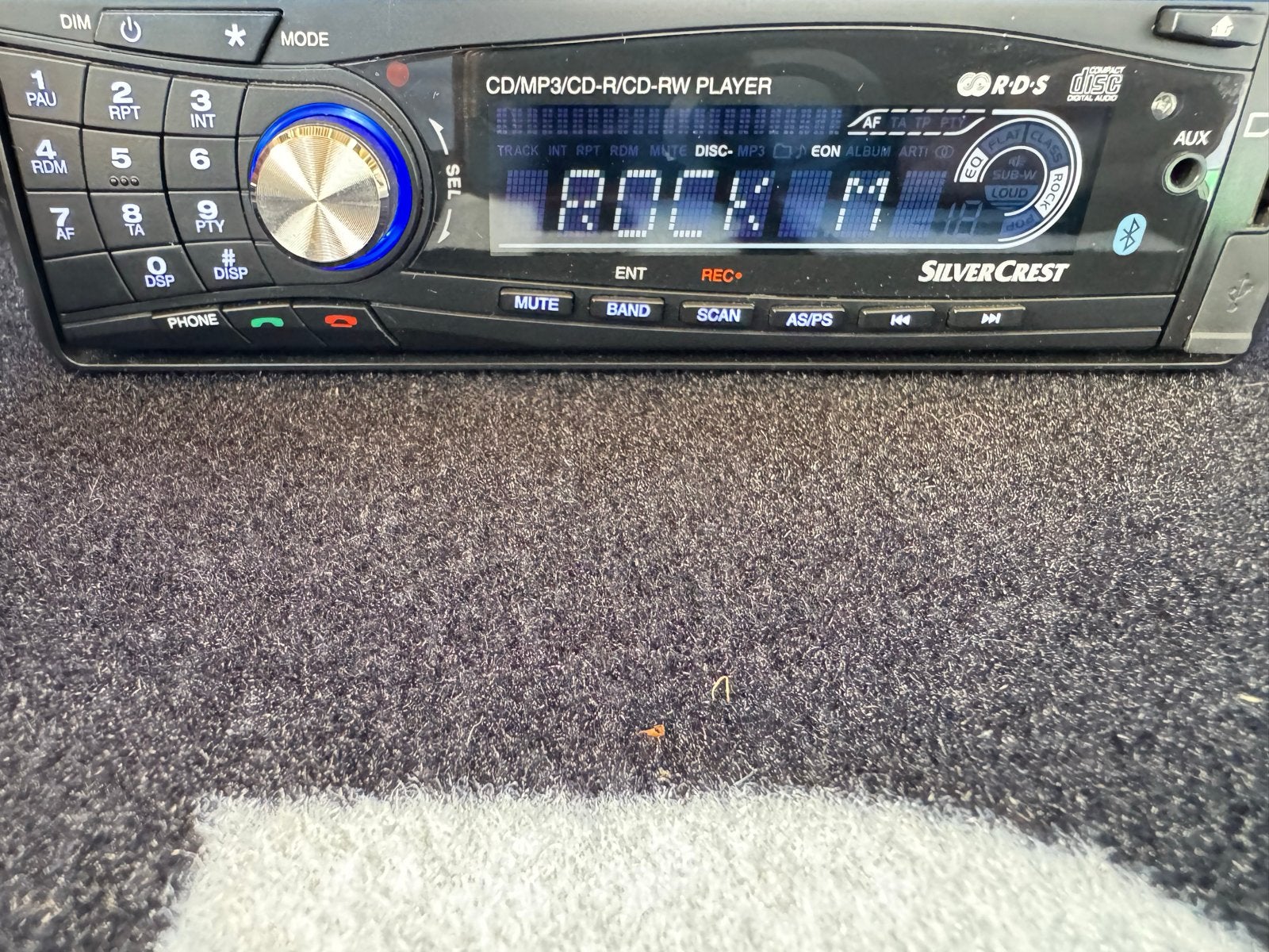 SilverCrest Autoradio CD/MP3/CD-RCD-RW Speler met Bluetooth, Ophalen of Verzenden, Zo goed als nieuw