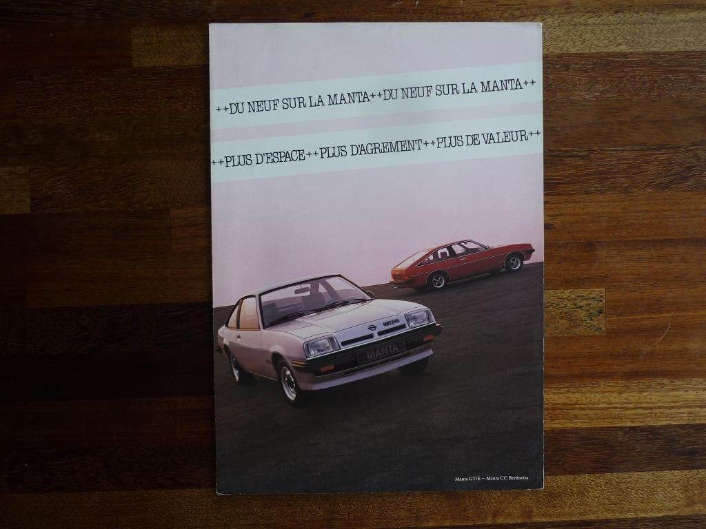 Opel Manta / Manta CC (1979, Frans), Ophalen of Verzenden, Nieuw, Opel