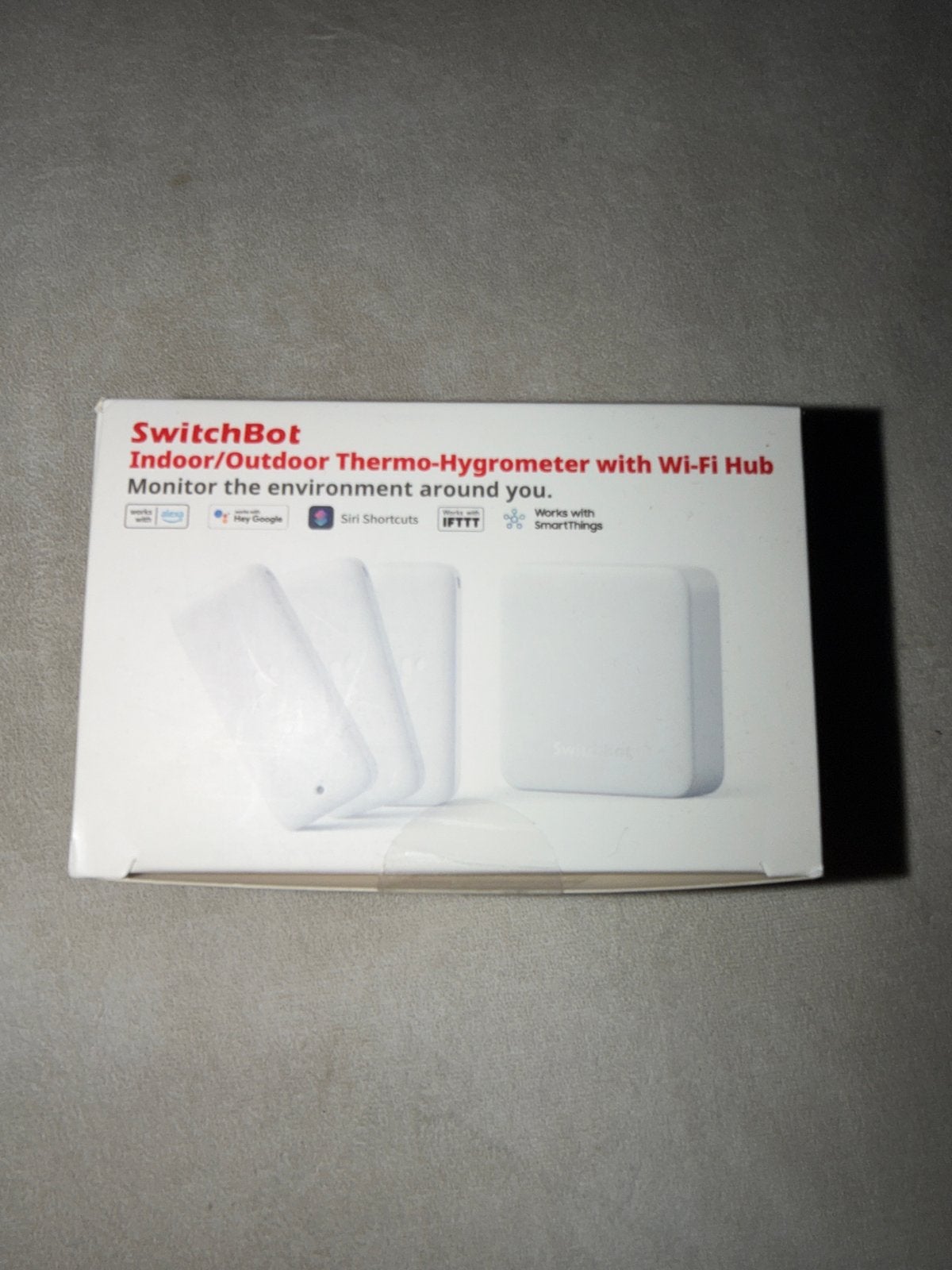 SwitchBot Indoor/Outdoor Thermo-Hygrometer met Wi-Fi Hub, Ophalen of Verzenden, Nieuw