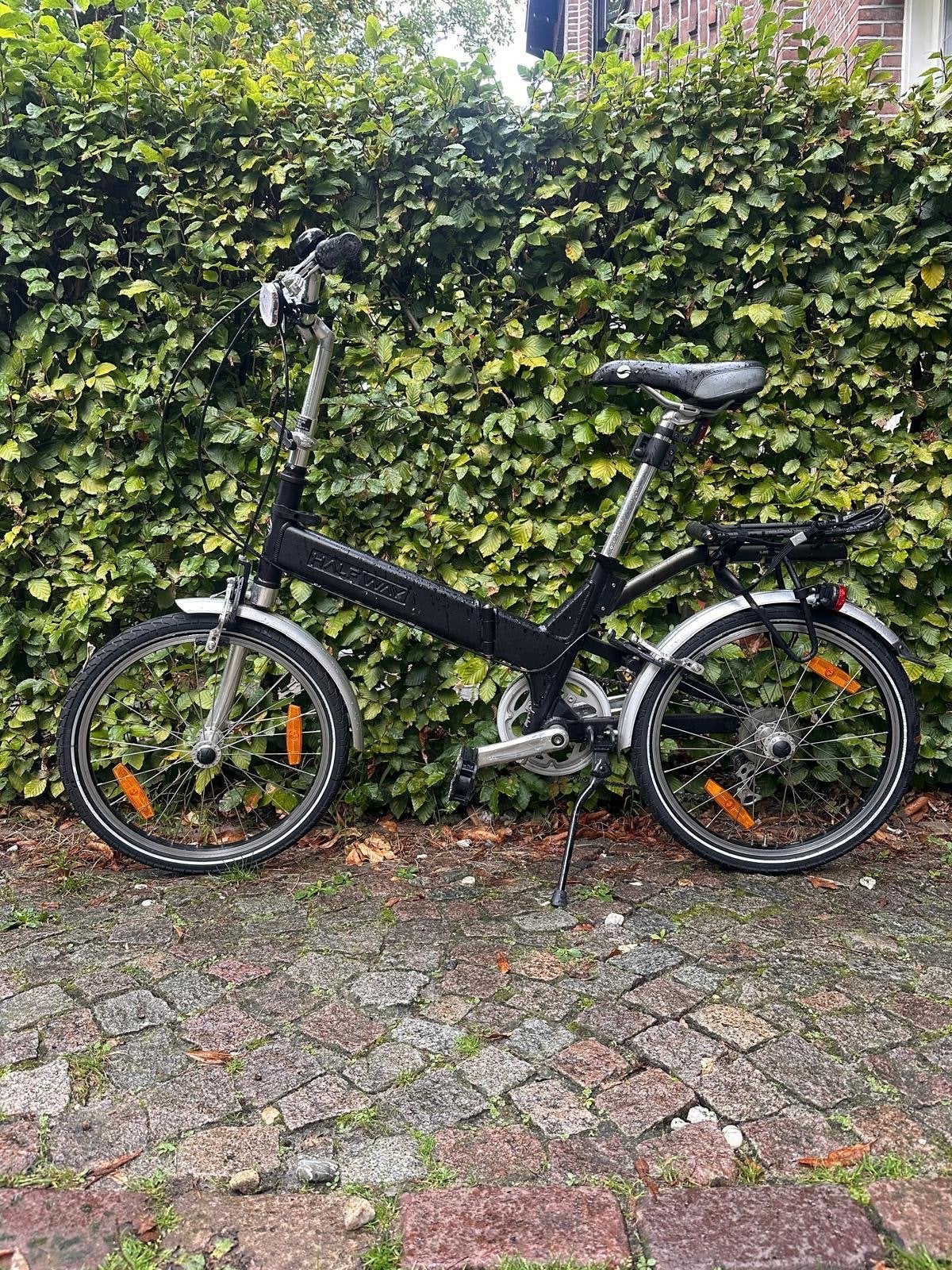 Halfway vouwfiets - Ideaal voor woon-werkverkeer, Fietsen en Brommers, 20 inch of meer, Gebruikt, Velgrem, Totaal opvouwbaar