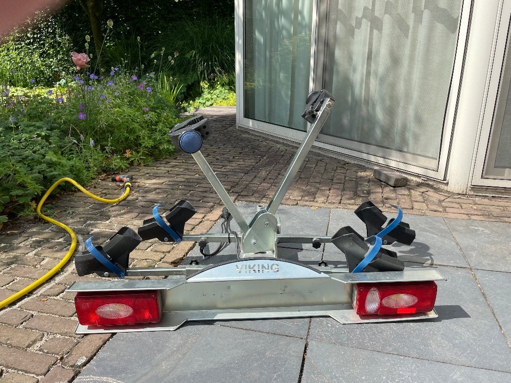 Viking Fietsendrager Trekhaak voor 2 E-bikes (7/13-polig), Ophalen, Gebruikt, 2 fietsen, Trekhaakdrager