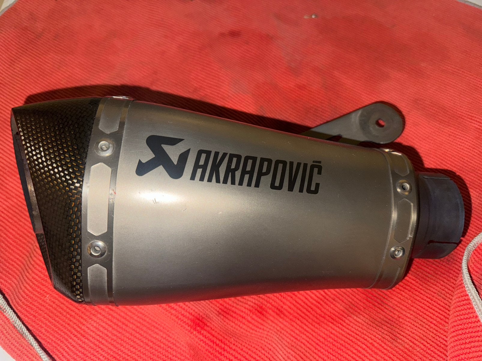 Akrapovic demper S1000RR, Motoren, Onderdelen | BMW, Ophalen of Verzenden, Gebruikt