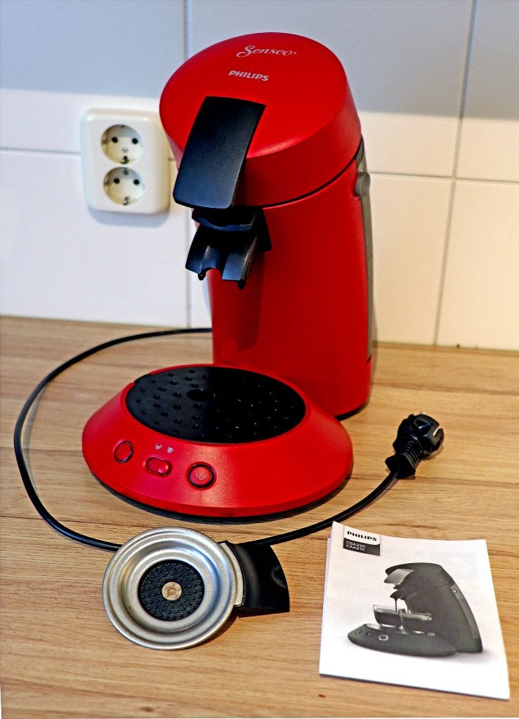 Senseo Rood CSA, ophalen in Tilburg Noord, Ophalen, Gebruikt, Koffiemachine, Afneembaar waterreservoir