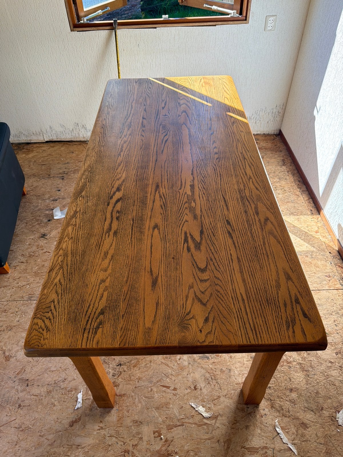 Eikenhouten eettafel - 180x80 cm - Zo goed als nieuw, Huis en Inrichting, Ophalen, Eikenhout, 50 tot 100 cm, Zo goed als nieuw