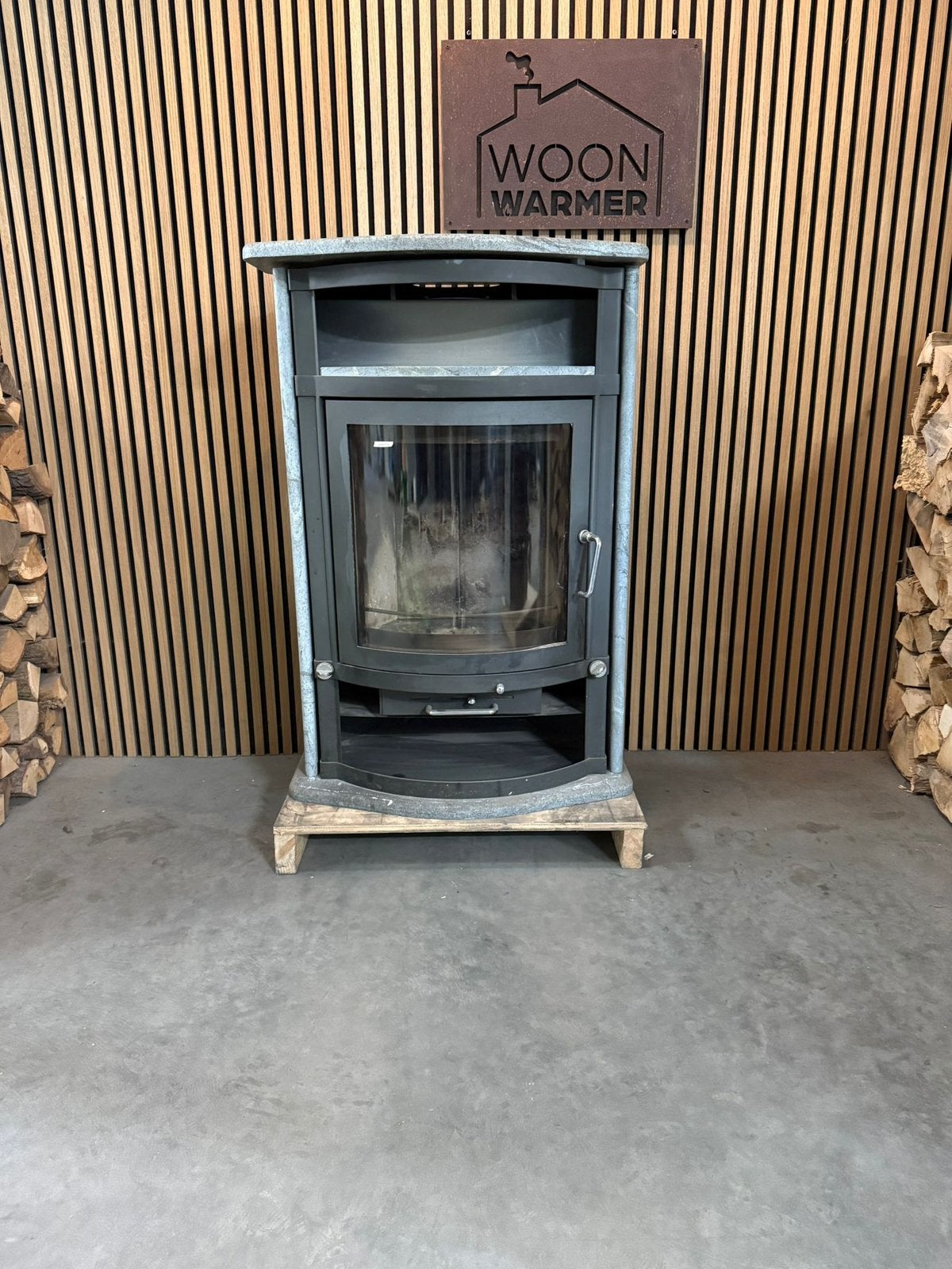 24077 Speksteenkachel Kago Munchen, Ophalen, Info@woonwarmer.nl, Gebruikt, 4269VE