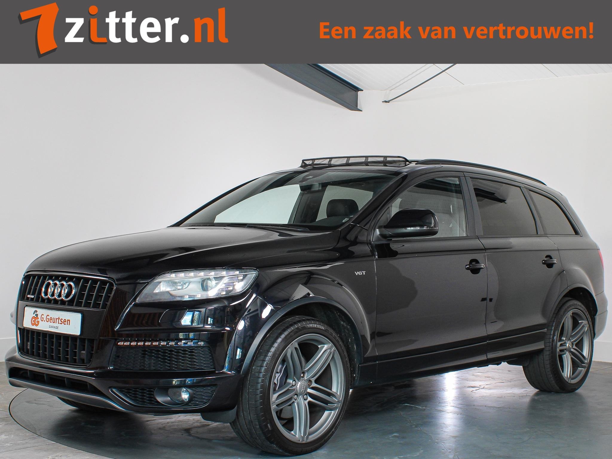 Audi Q7 3.0 TFSI quattro S-Line 7-Persoons Panoramadak, ACC,, Auto's, Automaat, Euro 5, Gebruikt, Zwart