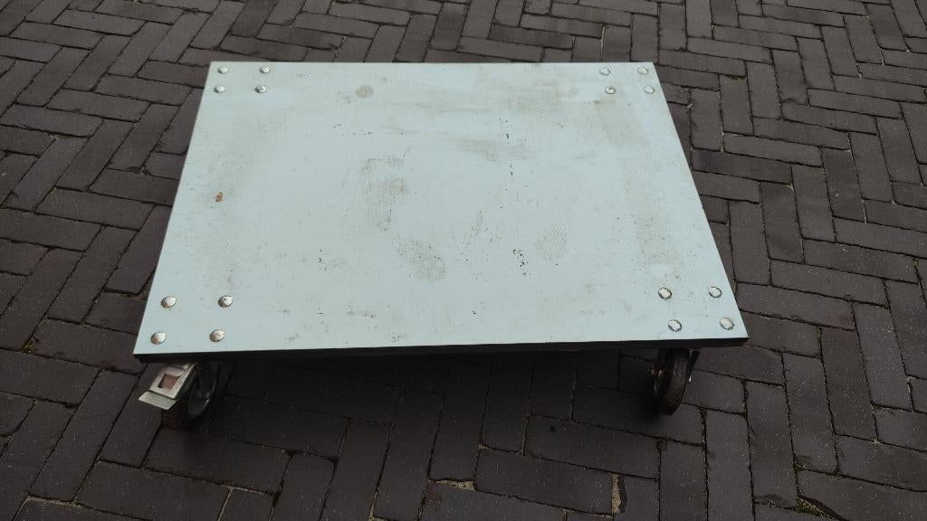 Zwaar uitgevoerde transportkar 85x63x18, 100 liter of meer, Ophalen, Gebruikt, Transportkar