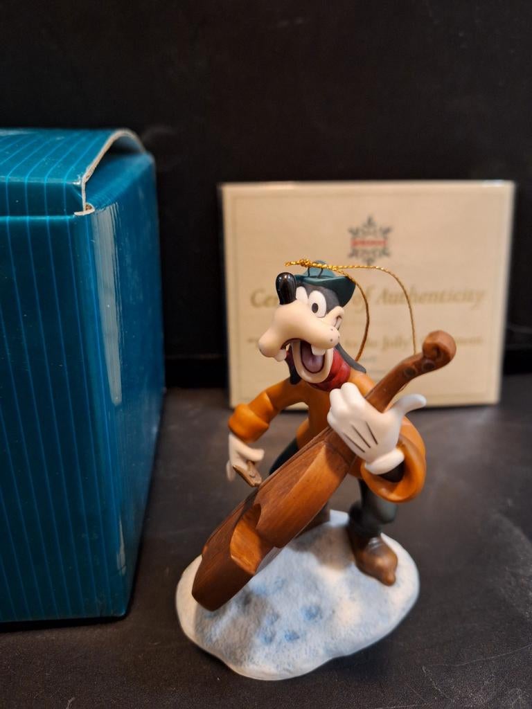 WDCC Walt Disney Classic Collection Goofy ornament Kerst, Ophalen, Goofy of Pluto, Zo goed als nieuw, Beeldje of Figuurtje
