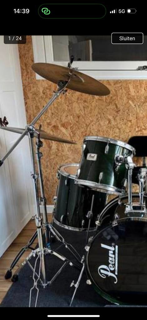 Pearl drumset Dennis Chambers Snare, Ophalen, Zo goed als nieuw, Pearl