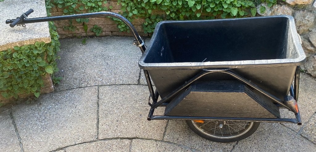 Fietsaanhanger met verlichting en losneembare trekstang, Ophalen, Onbekend, Bagagekar, 60 tot 80 kg
