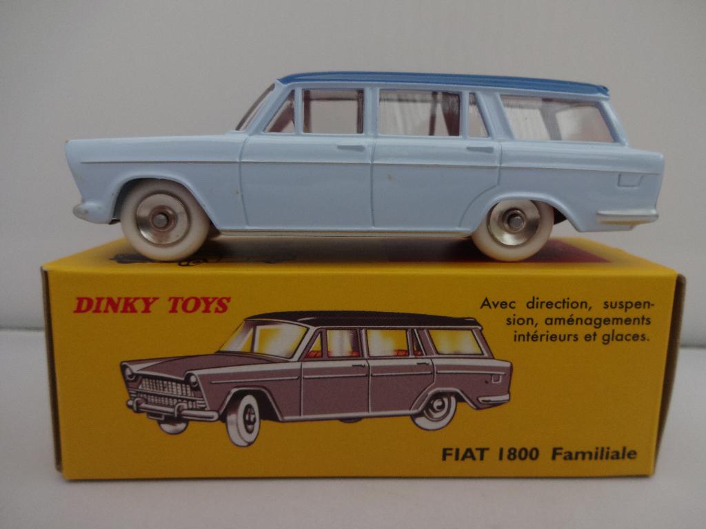 Fiat 1800 Familiale Blauw nr: 548 van Dinky Toys 1:43, Ophalen of Verzenden, Nieuw, Auto, Dinky Toys