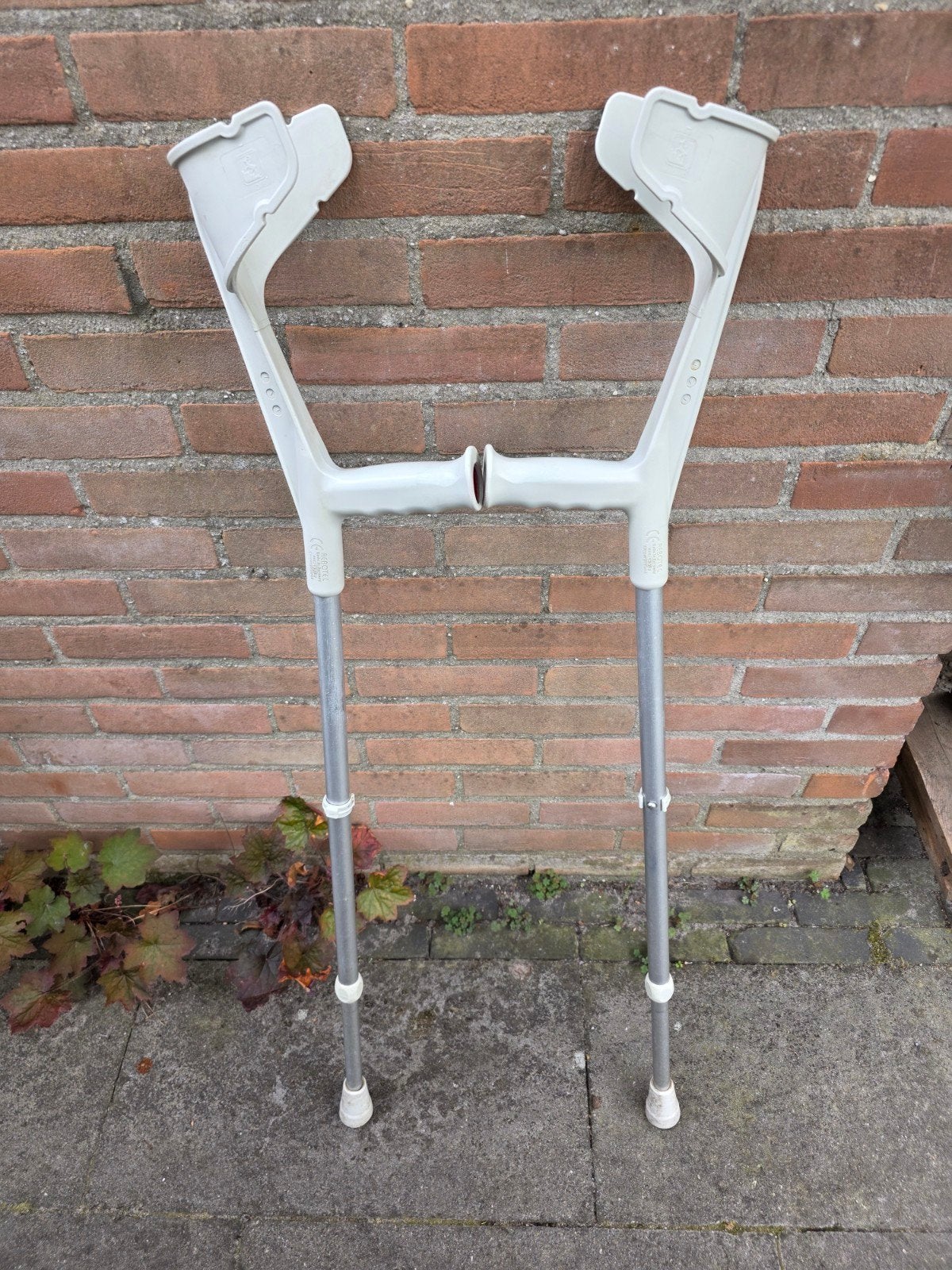 Loopkrukken, gebruikt, aluminium., Diversen, Loopkrukken, Ophalen