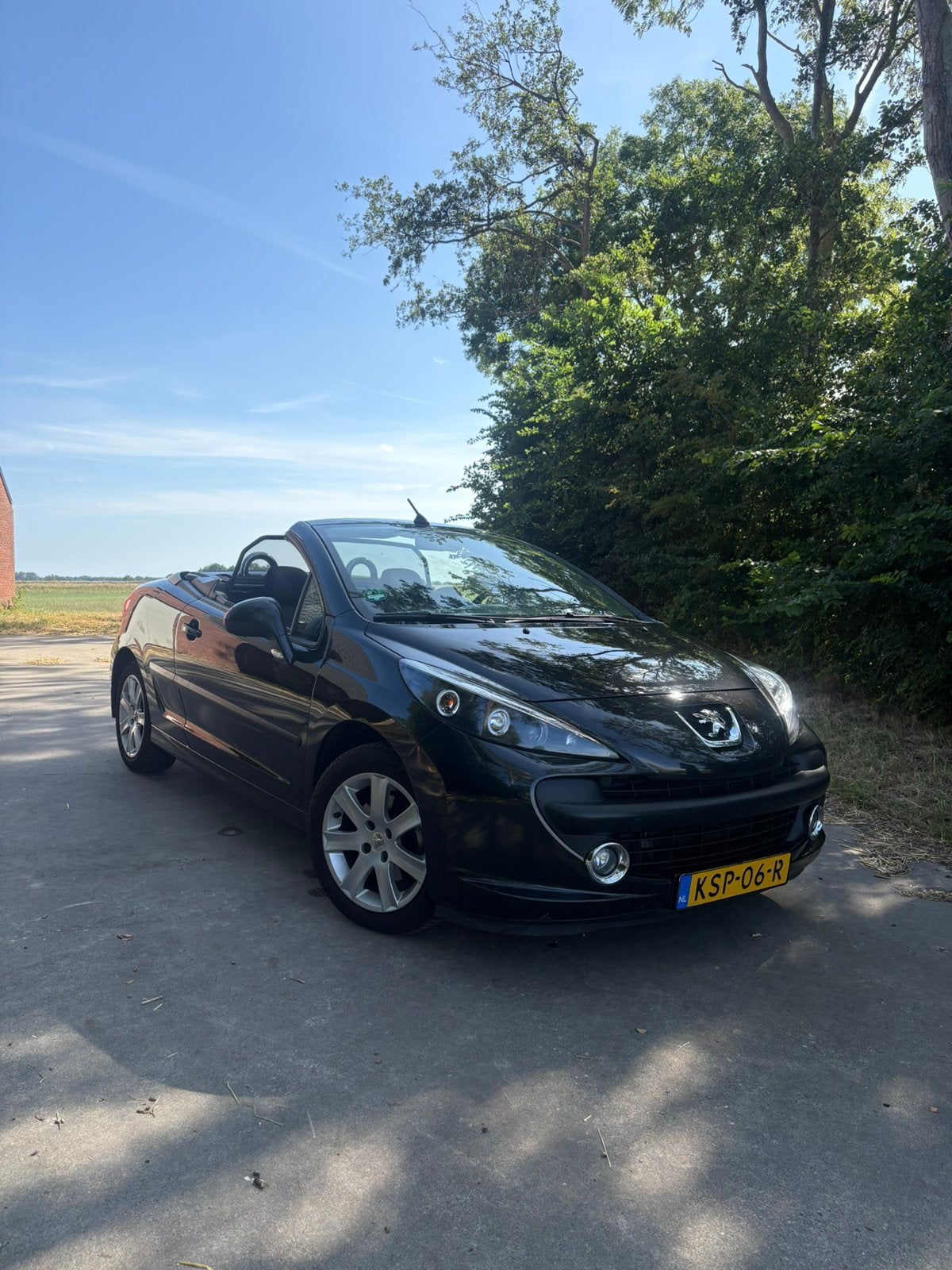 Peugeot 207 CC 1.6 VTi | all season | APK 10-2027 | Airco, Voorwielaandrijving, Zwart, 4 cilinders, Cabriolet