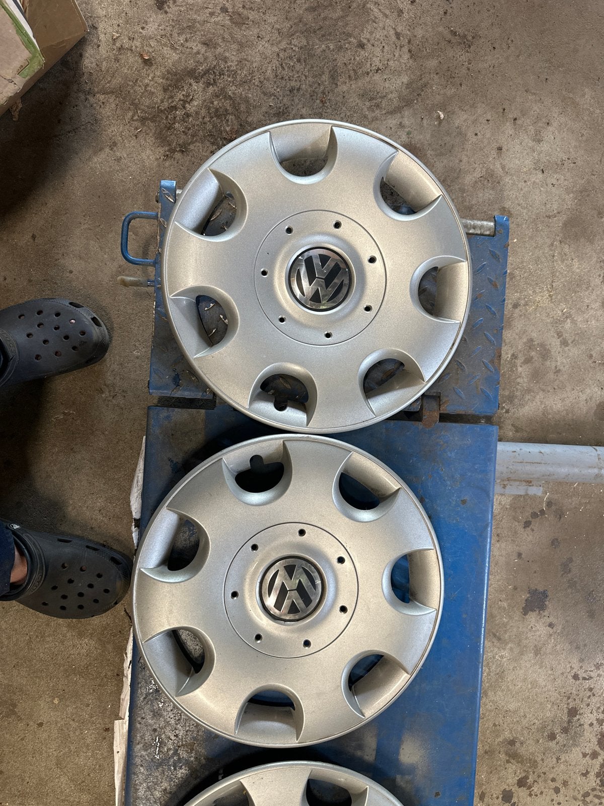 VW 16 inch wieldoppen - type 1T0 601 147 B, Ophalen of Verzenden, Gebruikt