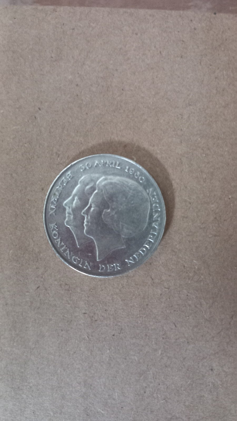 munt van f.2 50 troonsafstand 1980, Ophalen of Verzenden, Koningin Juliana, 2½ gulden