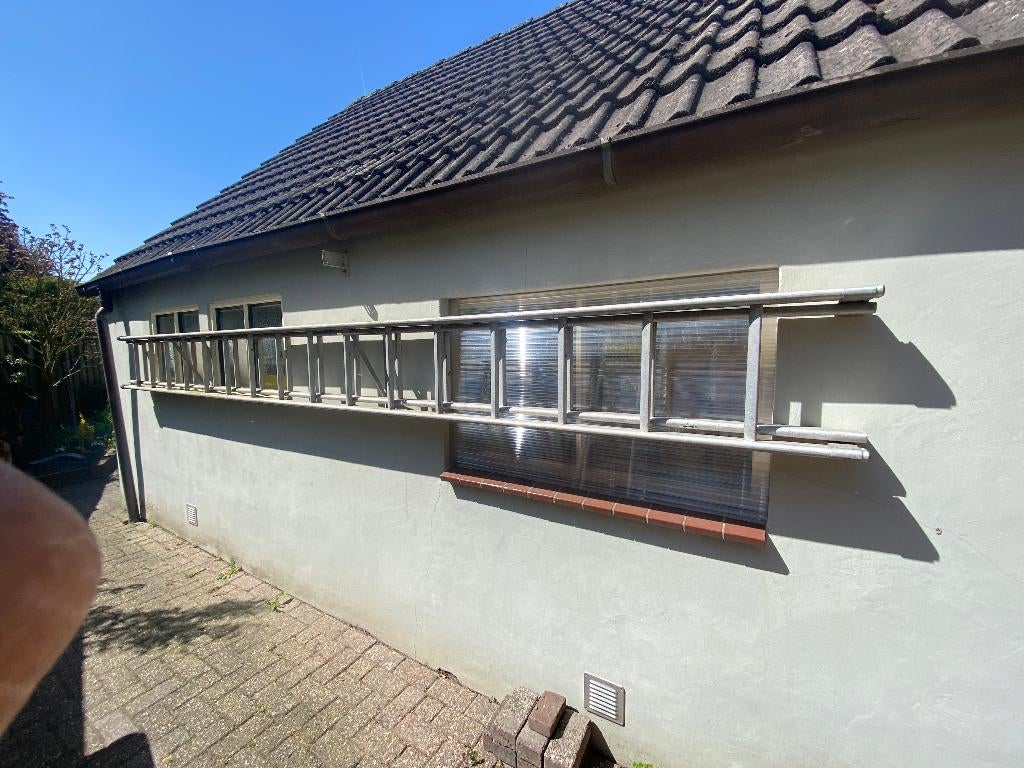 Lange Ladder 8.40 meter lang, Ophalen, Gebruikt, Ladder, Opvouwbaar of Inschuifbaar