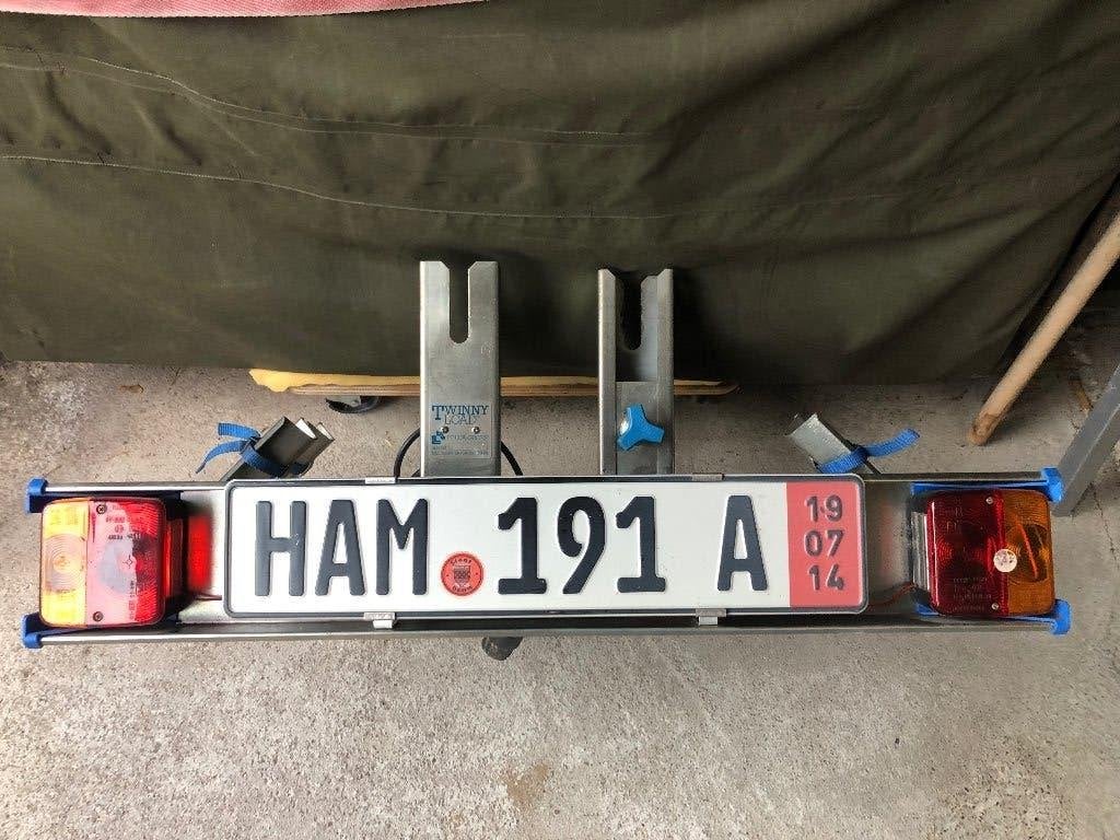 Fietsdrager Twinny Load, Auto diversen, Fietsendragers, Ophalen, 2 fietsen, Gebruikt, Trekhaakdrager