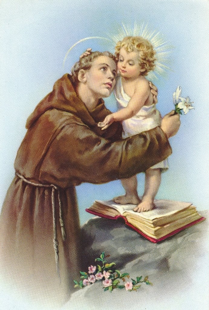 6 mooie devotiekaarten van de Heilige Antonius met Kind, Ophalen of Verzenden, Zo goed als nieuw, Kaart of Prent, Christendom | Katholiek