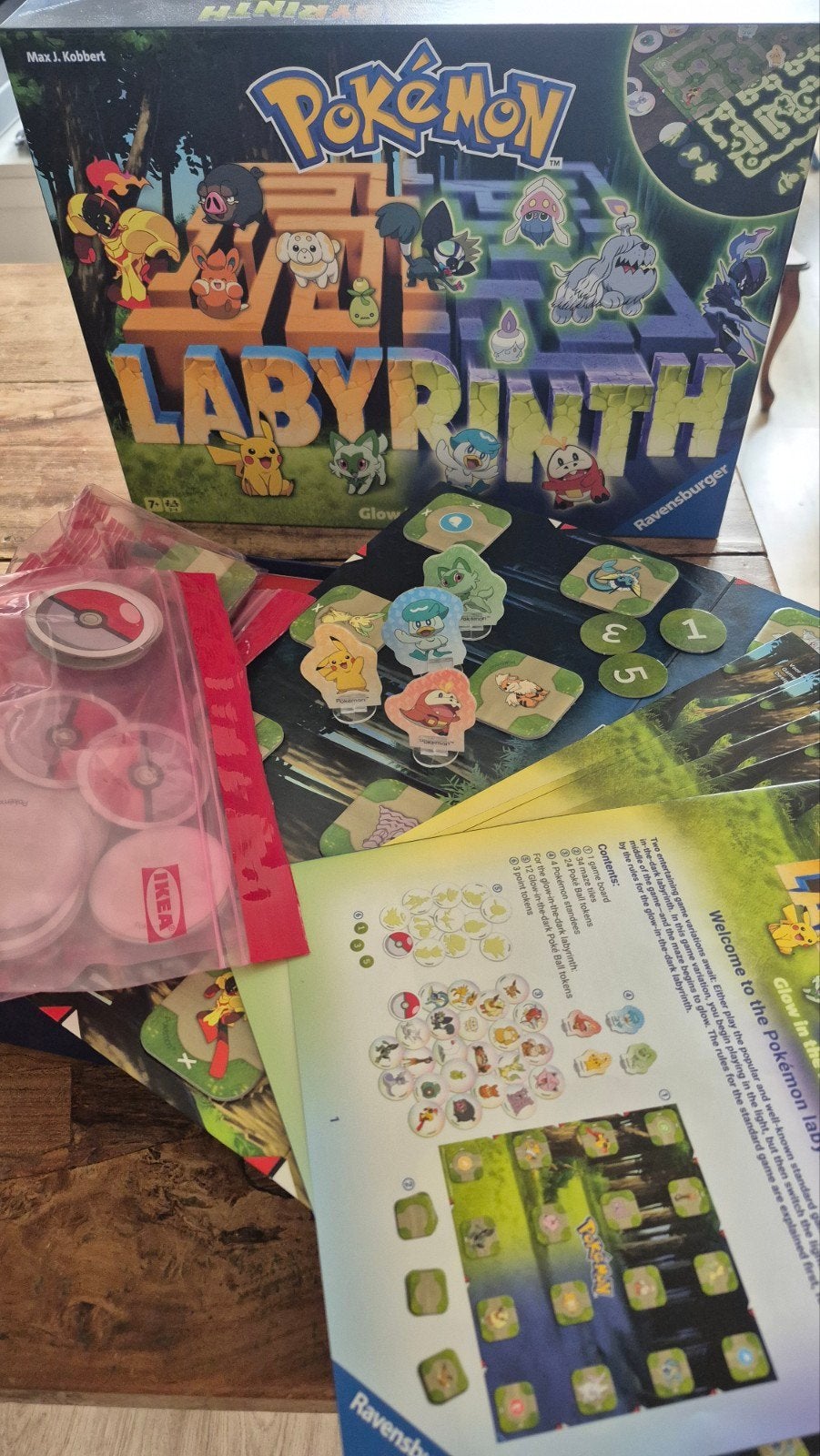 Pokemon Labyrinth Glow in the Dark van Ravensburger., Ophalen of Verzenden, Nieuw, Ravensburger