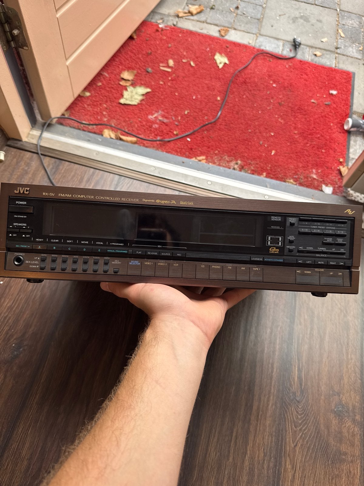 JVC RX-5V FM/AM Computer Controlled Receiver, Gebruikt, JVC, Ophalen of Verzenden, 60 tot 120 watt