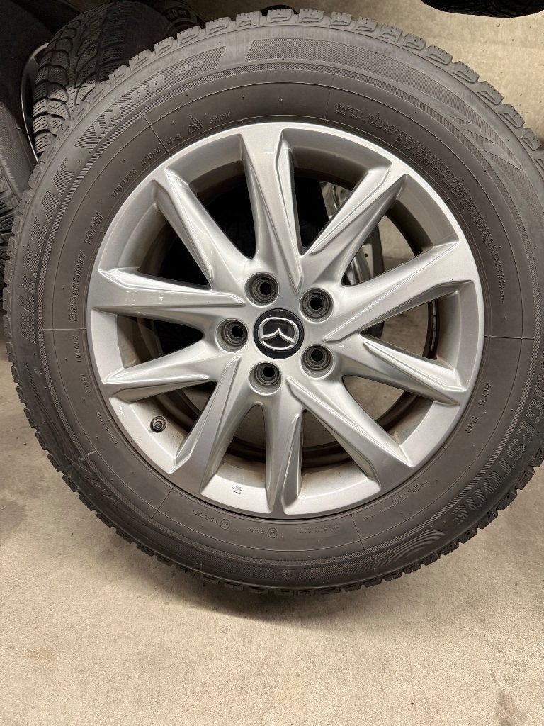 Winterbanden met velg Mazda CX5, Ophalen