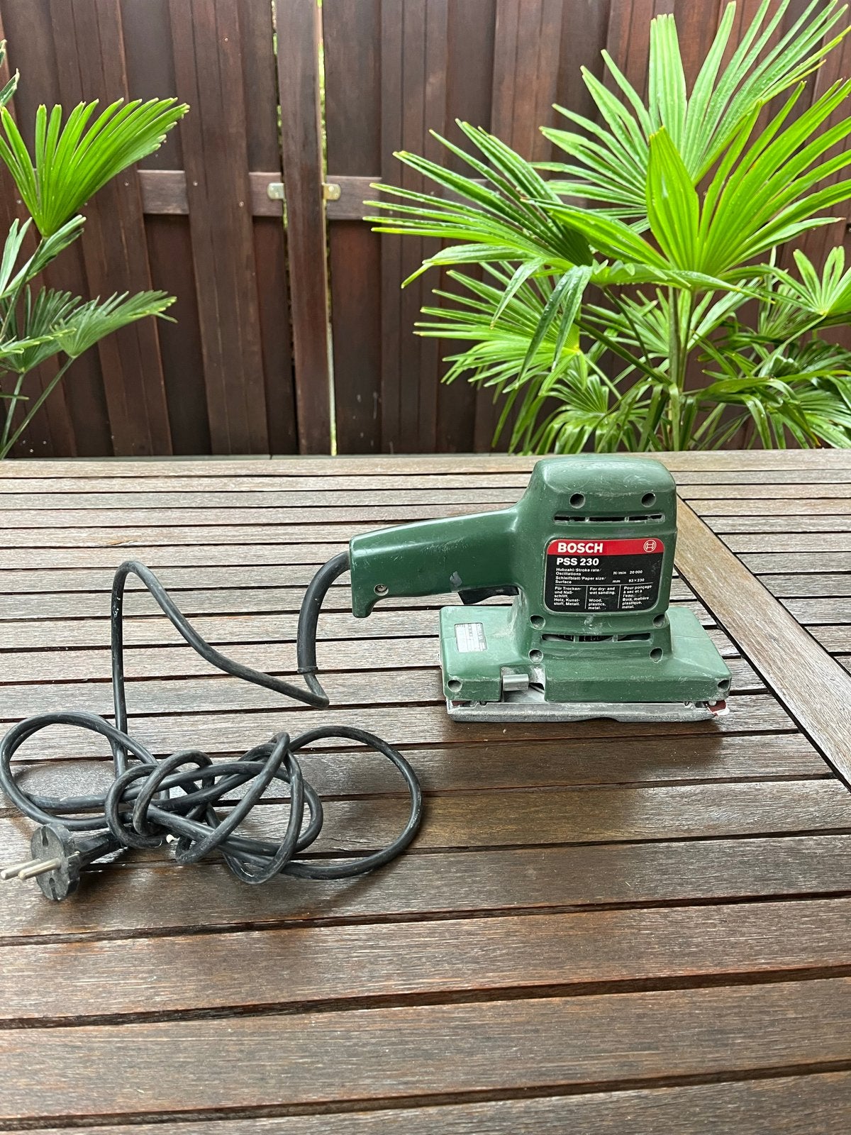 Bosch PSS 230 Vlakschuurmachine - Gebruikt, Ophalen, Gebruikt, Minder dan 600 watt, Vlakschuurmachine