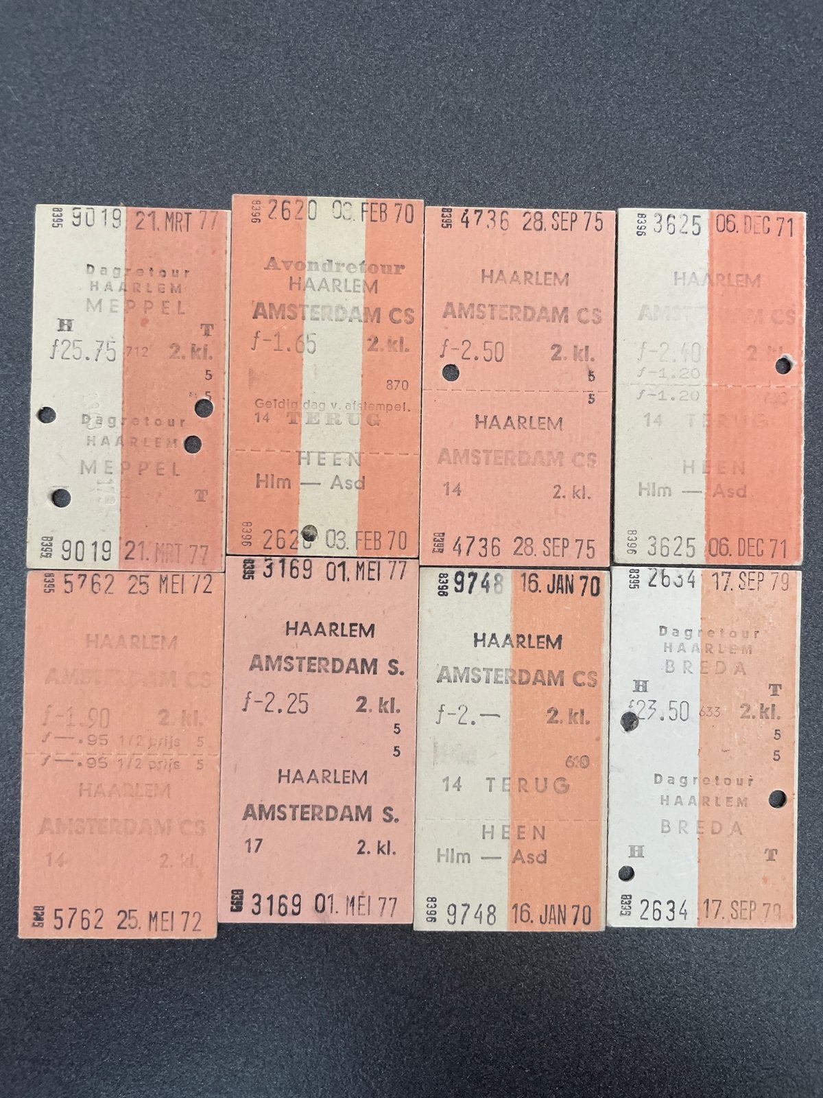 Collectie oude Nederlandse treinkaartjes, Verzamelen, Ophalen of Verzenden, Gebruikt, Trein, Overige typen