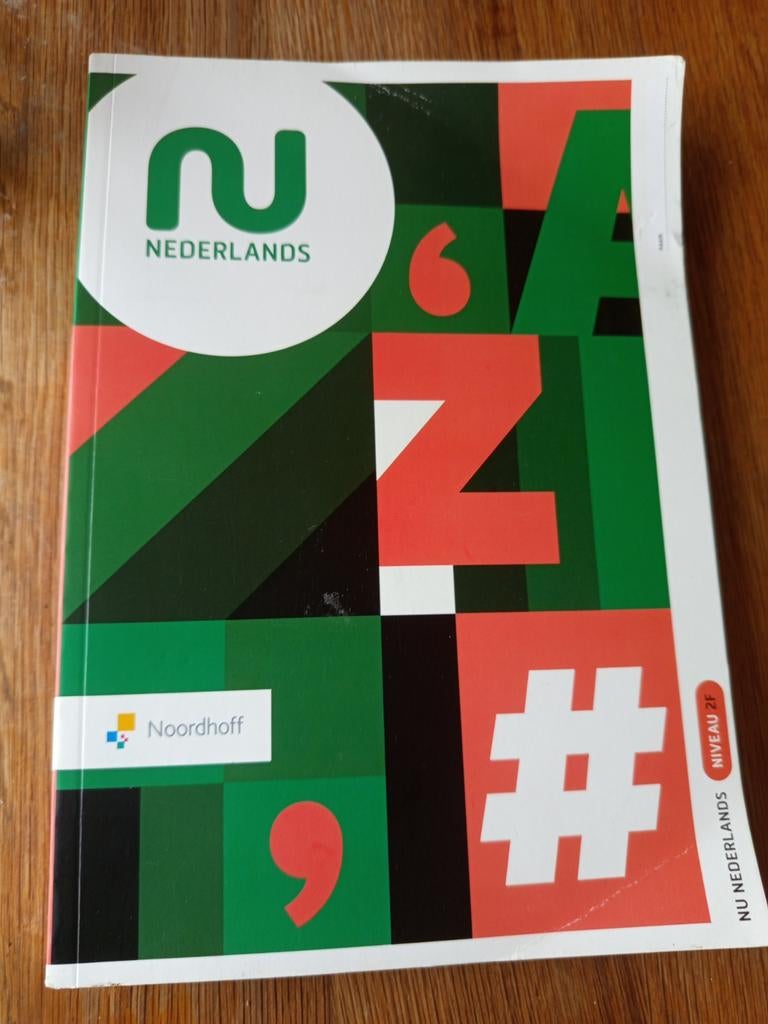 Nu Nederlands niveau 2F, Noordhoff, Ophalen of Verzenden, Zo goed als nieuw, Nederlands