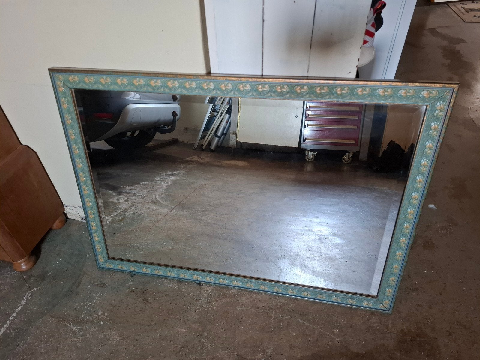 Spiegel 100x70 cm met decoratieve lijst, Ophalen