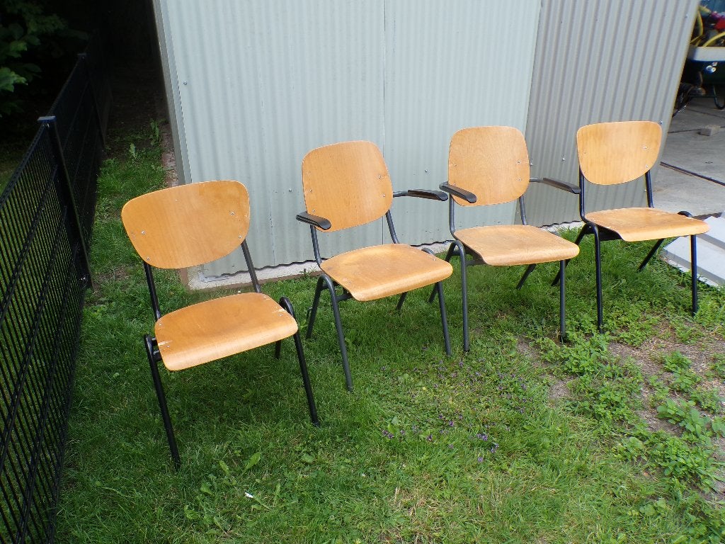 Kantine stoelen, Ophalen, Gebruikt, Bruin, Vijf, Zes of meer stoelen