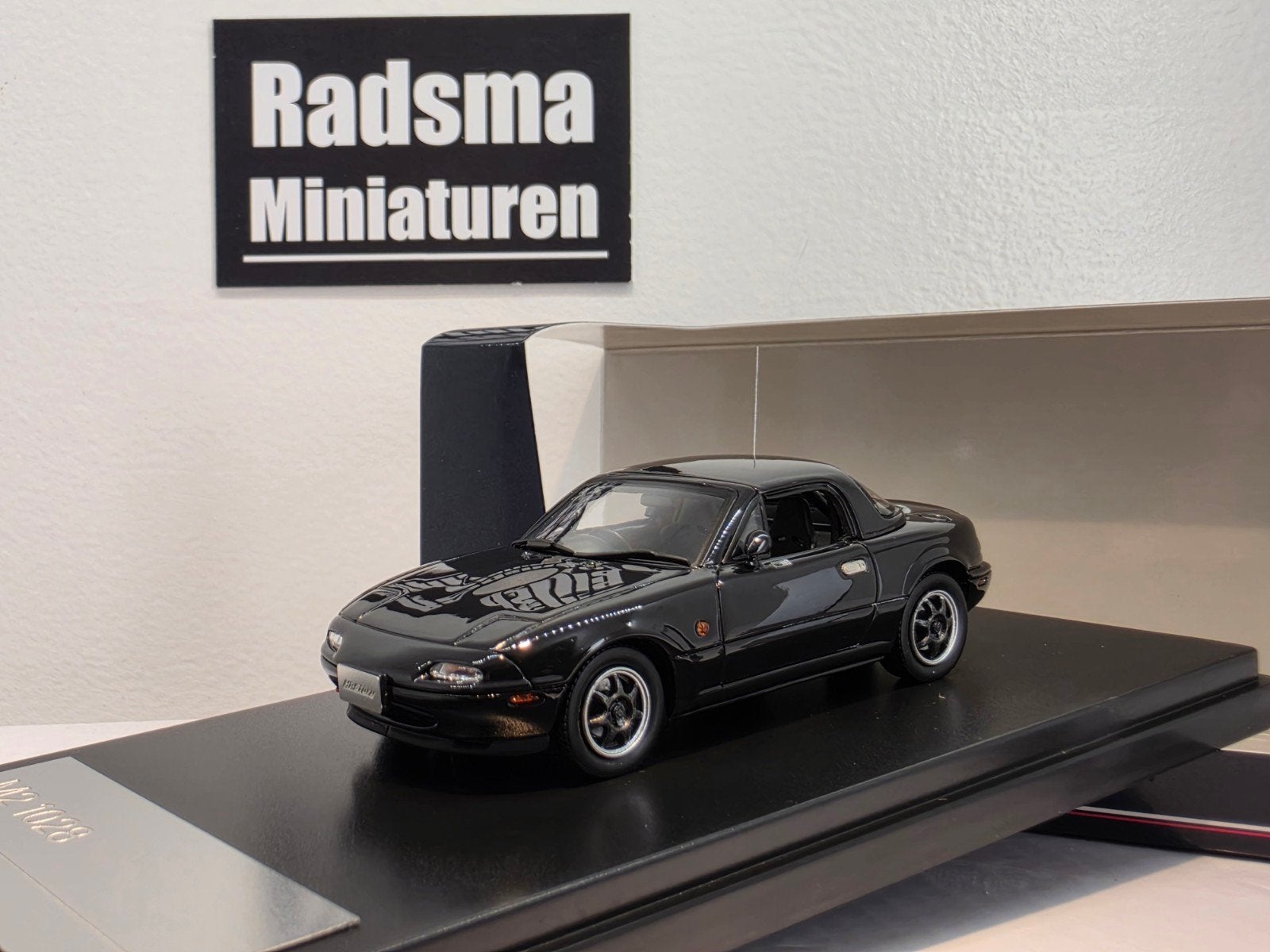 Mazda Mx-5 NA + Hardtop - Zwart - 1:43 Hi-Story, Overige merken, Auto, Nieuw, Ophalen of Verzenden