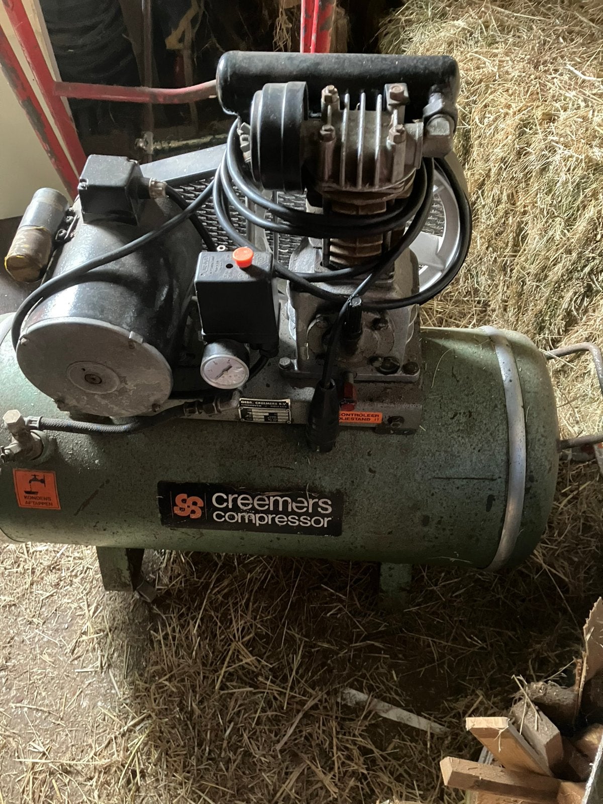 Creemers compressor, 100 liter of meer, Ophalen of Verzenden, Zo goed als nieuw, Minder dan 200 liter/min