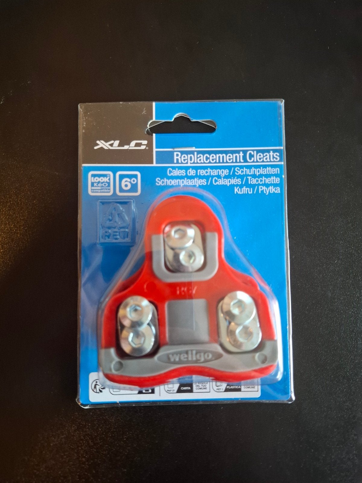 Nieuwe Schoenplaatjes Look Kéo/Wellgo 6 graden speling, Crankstel of Pedalen, Racefiets, Ophalen of Verzenden, XLC