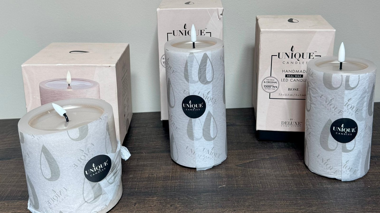 Deluxe homeart Unique candles  kleur rose led kaarsen, Huis en Inrichting, Woonaccessoires | Kandelaars en Kaarsen, Ophalen of Verzenden