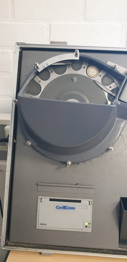 Munttelmachine Catcoin MM III voor alle euromunten, Ophalen, Gebruikt