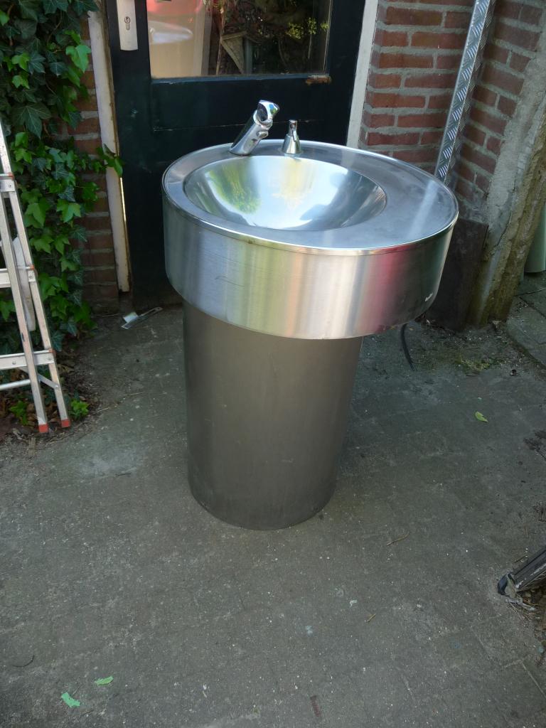 rvs wastafel, Ophalen, Gebruikt, Rvs, Wastafel