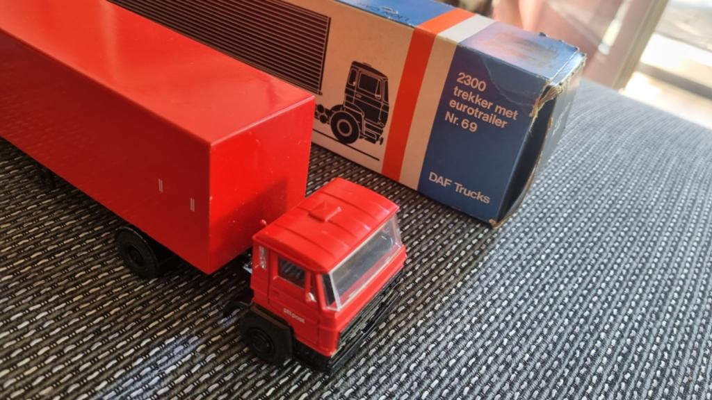 DAF Truck  PTT Post Lion Toys, 1:50, Ophalen of Verzenden, Gebruikt, Bus of Vrachtwagen, Overige merken
