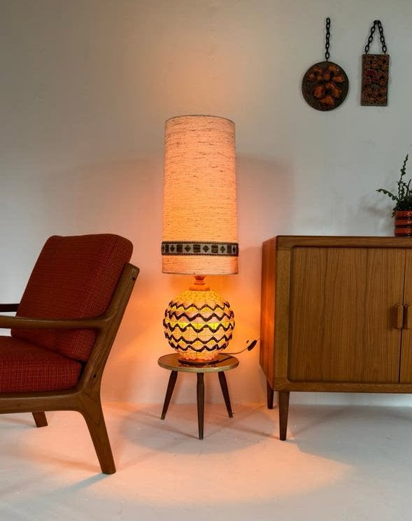 Vintage Deense ‘Pineapple’ vloerlamp ‘70